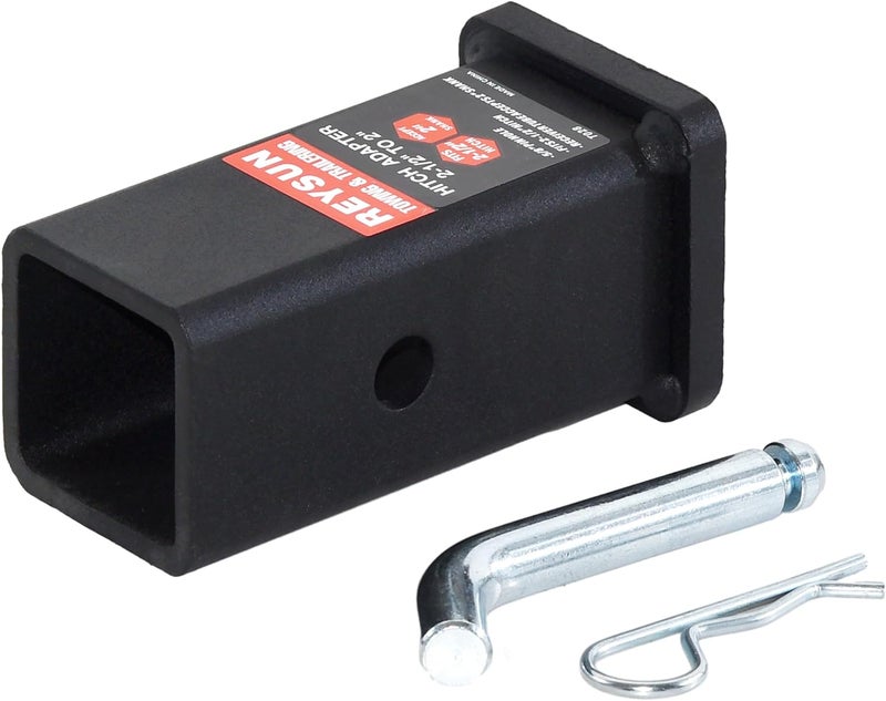 REYSUN 864028 Trailer Hitch Adapter Hitch Reducer Sleeve from 2-1/2 inch to 2 inch, with Hitch Pin and Clip - Image 5